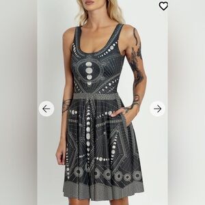 Blackmilk Moon Phases Scoop Longline Dress
